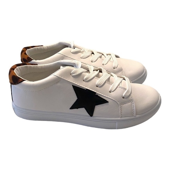 C&C California Lifestyle Faux Leather White Sneakers - Picture 5 of 9